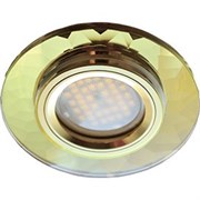 Ecola MR16 DL1654 GU5.3 Glass Стекло Круг граненый Золото / Золото 25x90 (кd74) FG1654EFF