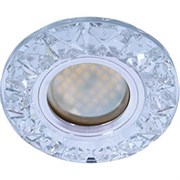 Ecola MR16 DL1661 GU5.3 Glass Стекло Круг с крупными стразами Конус/фон зерк./центр.часть хром 38x95 FK16RGECB