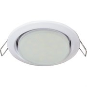 Ecola Light GX53 H4 LED светильник Белый встр.без рефл. с лампой GX53 LED 6,0W 2800К матовое стекло 38x106 TW5W60ELC