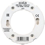 Ecola base GX53 патрон без провода с проходными контактами GX53FPECB