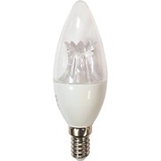 Ecola candle   LED Premium  8,0W 220V  E14 2700K прозрачная свеча  с линзой (композит) 105x37 C4QW80ELC