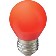 Ecola globe   LED color  5,0W G45 220V E27 Red шар Красный матовая колба 77x45 K7CR50ELB