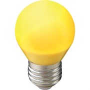 Ecola globe   LED color  5,0W G45 220V E27 Yellow шар Желтый матовая колба 77x45 K7CY50ELB