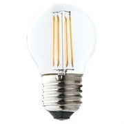 Ecola globe   LED Premium  6,0W G45 220V E27 6000K 360° filament прозр. нитевидный шар (Ra 80, 100 Lm/W, КП=0) 68х45 N7PD60ELC