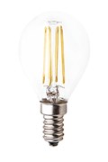 Ecola globe   LED Premium  7,0W G45 220V E14 2700K 360° filament прозр. нитевидный шар (Ra 80, 100 Lm/W, КП=0) 68х45 N4PW70ELC