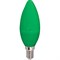 Ecola candle   LED color  6,0W 220V E14 Green свеча Зеленая матовая колба 103x37 C4TG60ELY - фото 9796