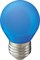 Ecola globe   LED color  2,0W G45 220V E27 Blue шар Синий матовая колба 70x45 K7CB20ELB - фото 9949