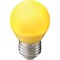 Ecola globe   LED color  5,0W G45 220V E27 Yellow шар Желтый матовая колба 77x45 K7CY50ELB - фото 9956